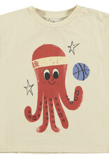 Lötie kids Sleeveless T-shirt Octopus | Off White