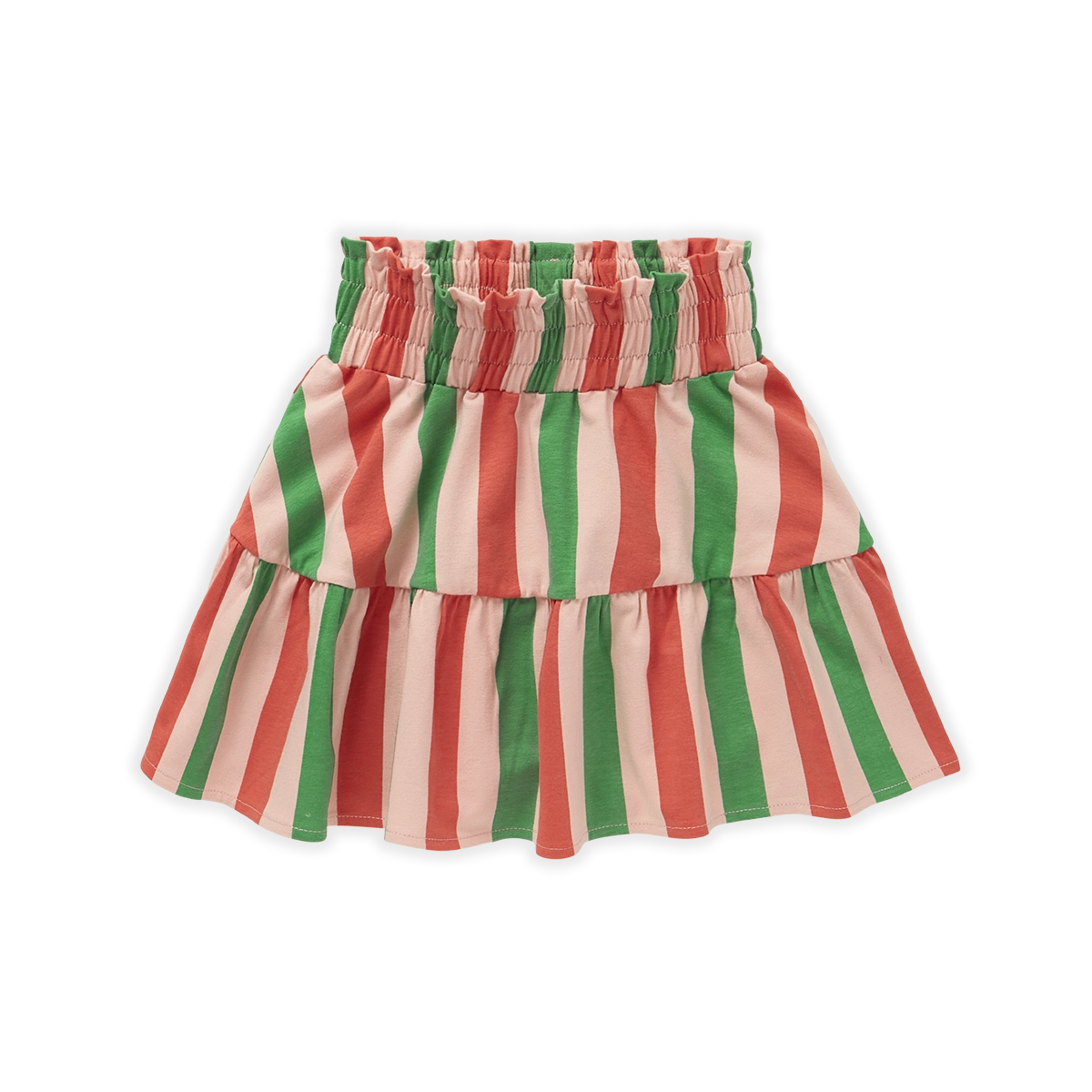 Sproet & Sprout Skirt Ruffle Stripe | Coral