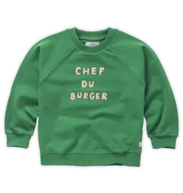 Sproet & Sprout Sweatshirt raglan Chef du Burger | Mint