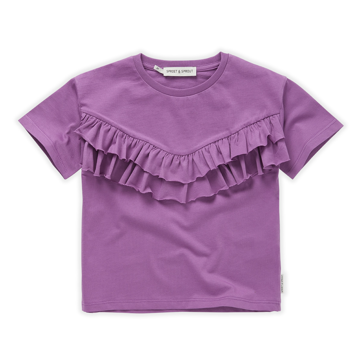 Sproet & Sprout T-shirt Ruffle | Purple