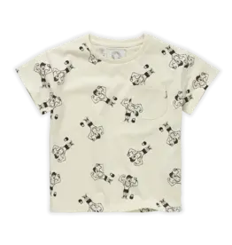 Sproet & Sprout T-shirt pocket Strong Man Print | Pear