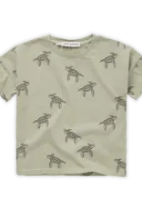 Sproet & Sprout T-shirt Wide Turtle Print | Aloe Vera