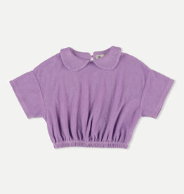 My Little Cozmo Organic Solid Toweling Top | Purple