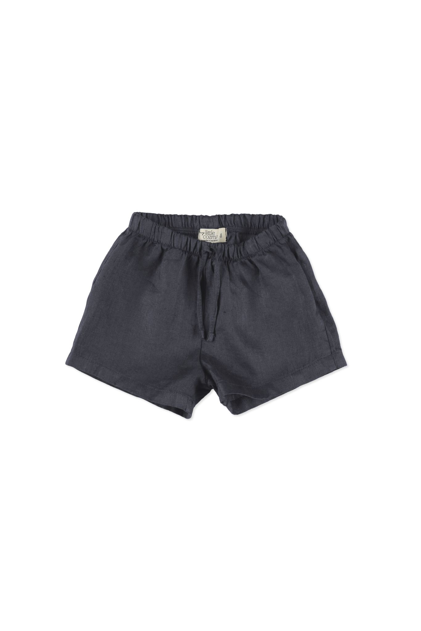 My Little Cozmo Linen Baby Shorts | Navy