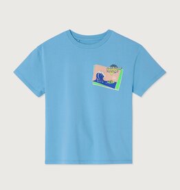 American Vintage Kids T-shirt Fizvalley | Vintage Azur Blue