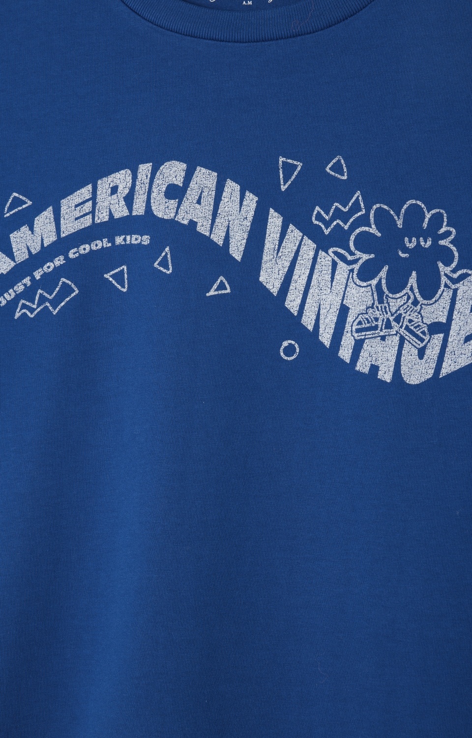 American Vintage Kids T-shirt Fizvalley | Vintage Royal Blue