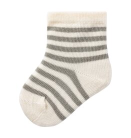 Lil Atelier Love Stripe Sock | Dried Sage