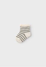 Lil Atelier Love Stripe Sock | Dried Sage