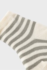 Lil Atelier Love Stripe Sock | Dried Sage