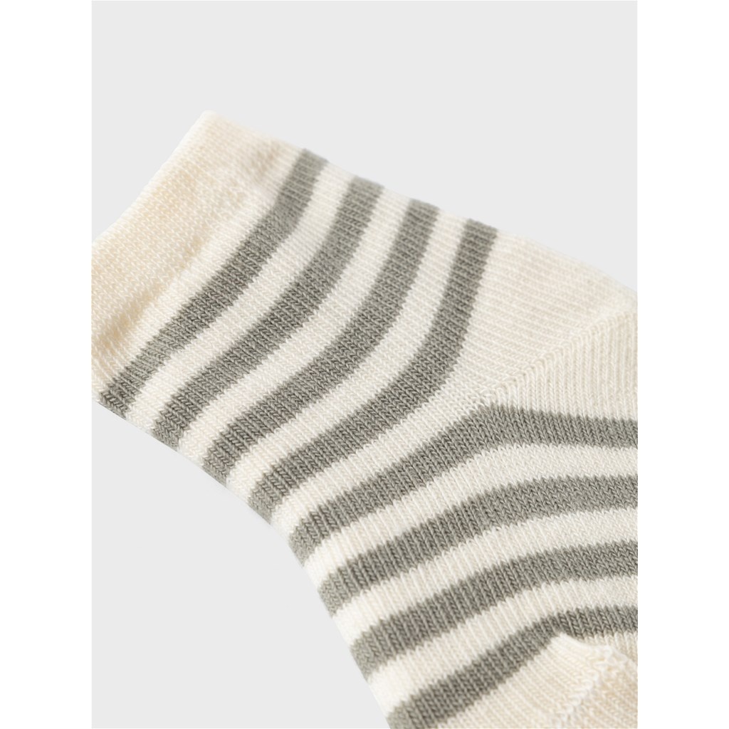 Lil Atelier Love Stripe Sock | Dried Sage