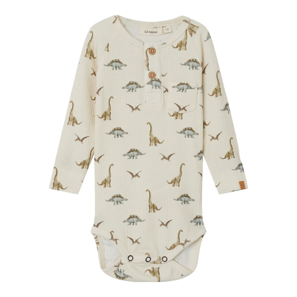 Lil Atelier Bob LS Slim Body | Turtledove