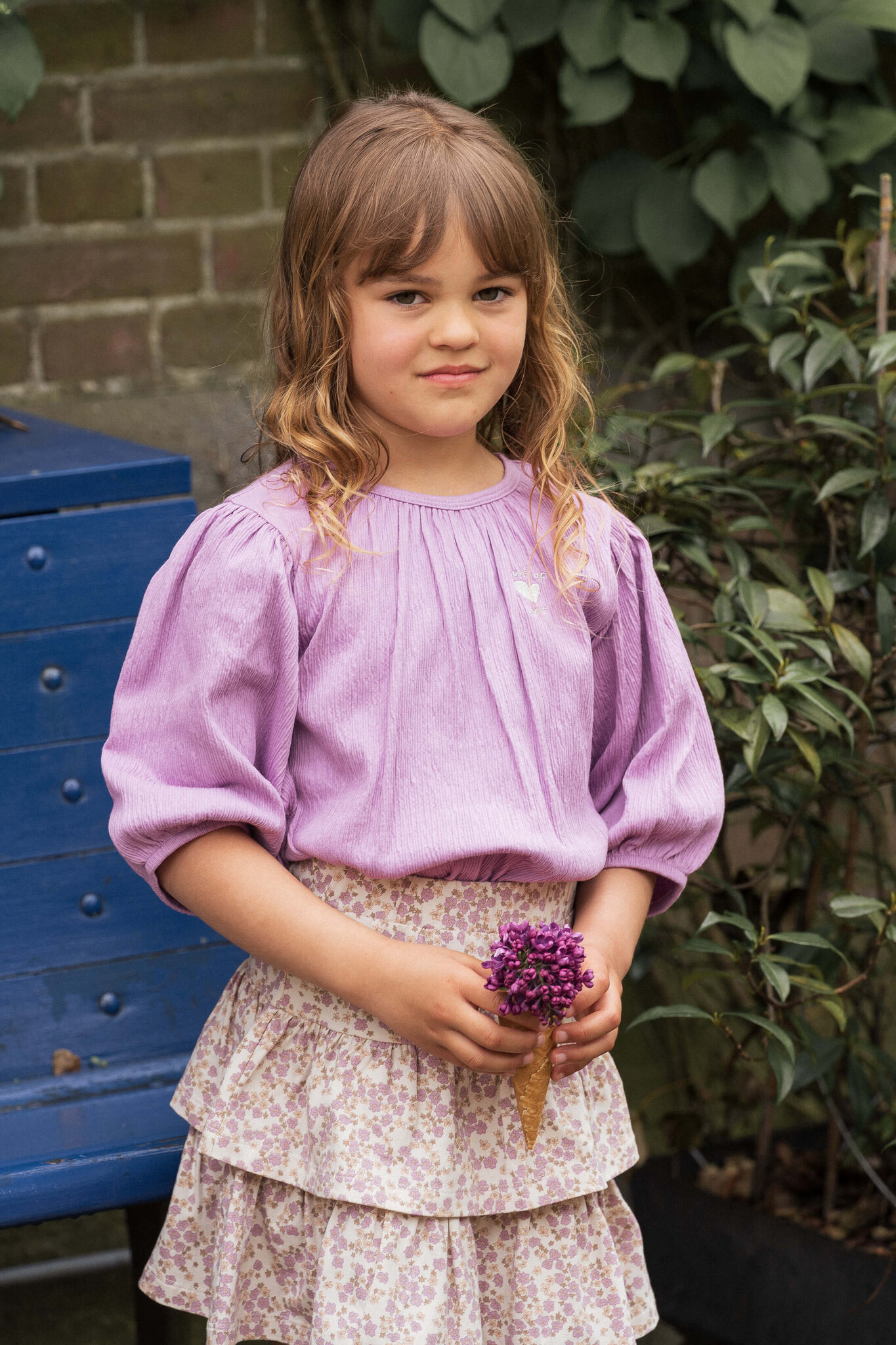 House of Jamie Ruffled skirt | Lavender Blossom
