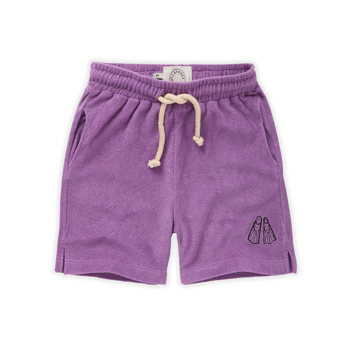 Sproet & Sprout Terry bermuda Flippers | Purple