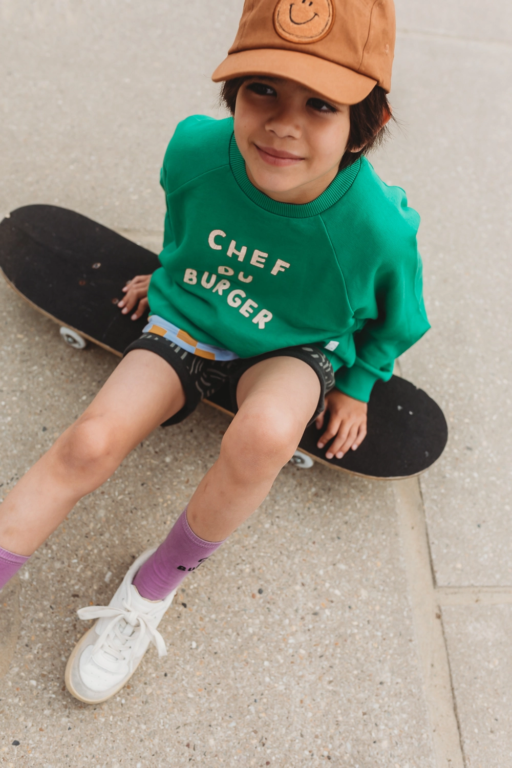 Sproet & Sprout Sweatshirt raglan Chef du Burger | Mint