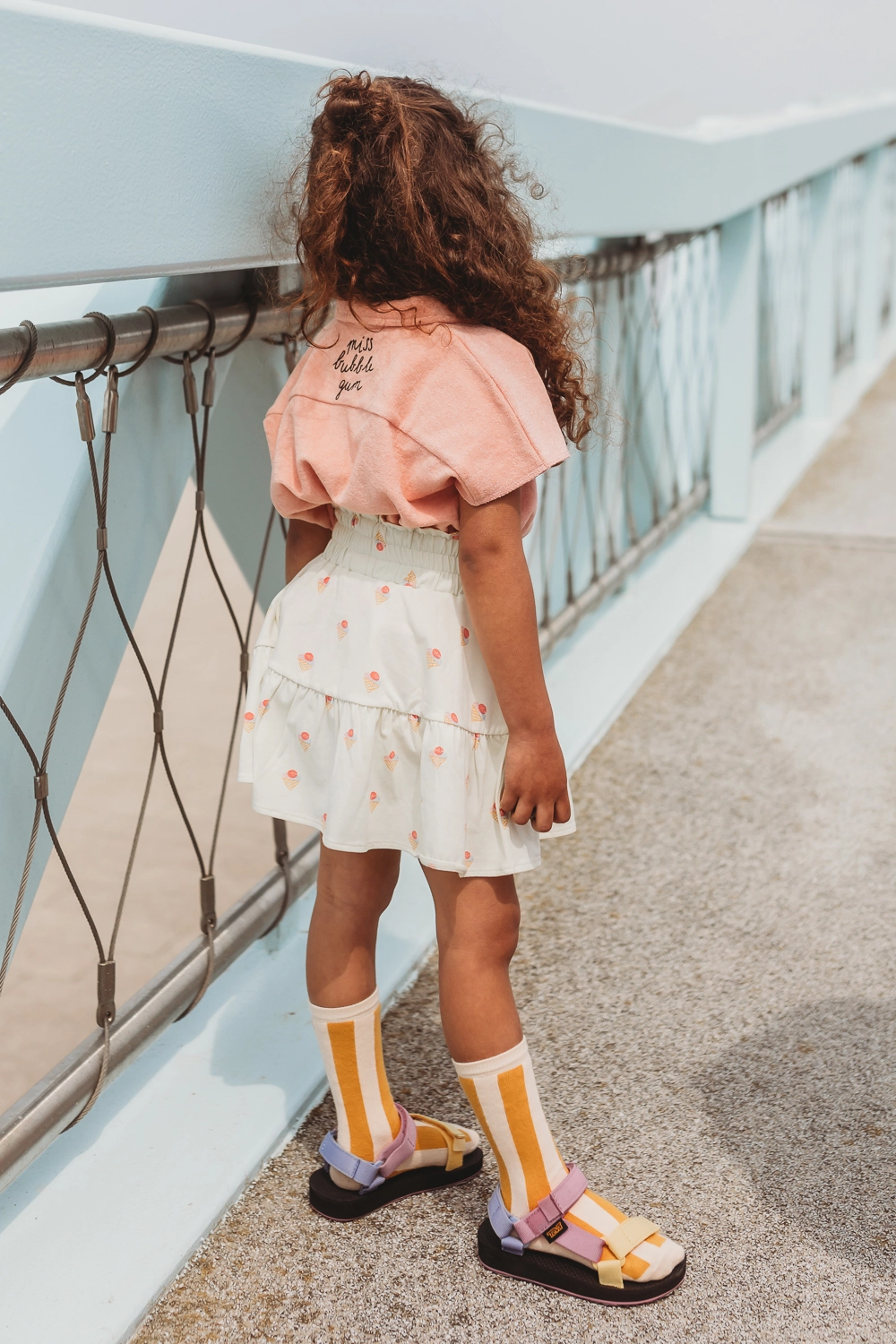 Sproet & Sprout Smock Skirt Ice Cream Print | Pear