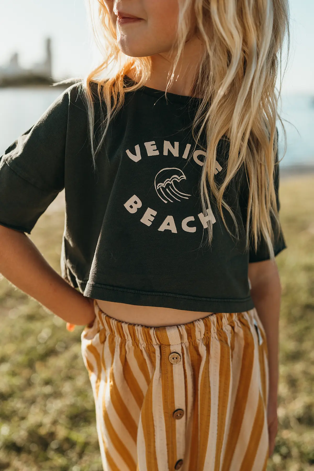 Sproet & Sprout Crop Top Venice | Asphalt