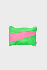 Susan Bijl The New Pouch Medium | Greenscreen & Fluo pink