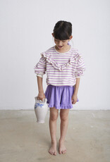 My Little Cozmo Organic Ruffle Sweatshirt | Crepe Stripe