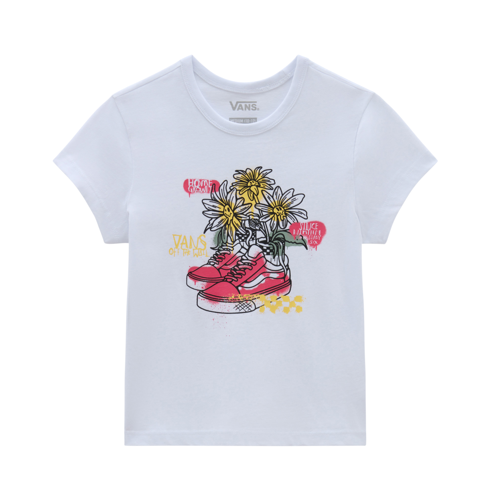 Vans T-shirt Girls | Shoe Mini White