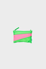 Susan Bijl The New Pouch Small | Greenscreen & Fluo Pink