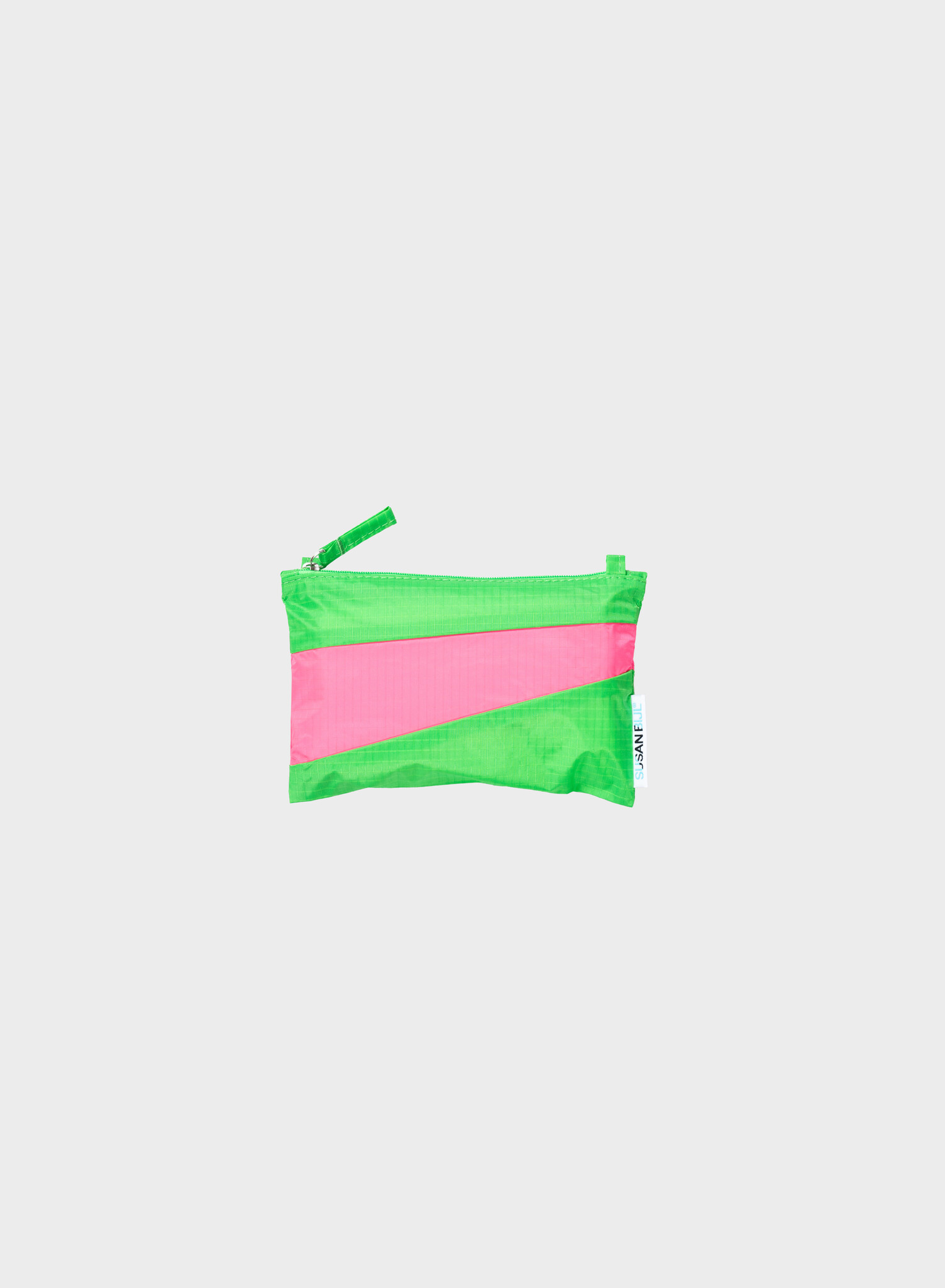 Susan Bijl The New Pouch Small | Greenscreen & Fluo Pink