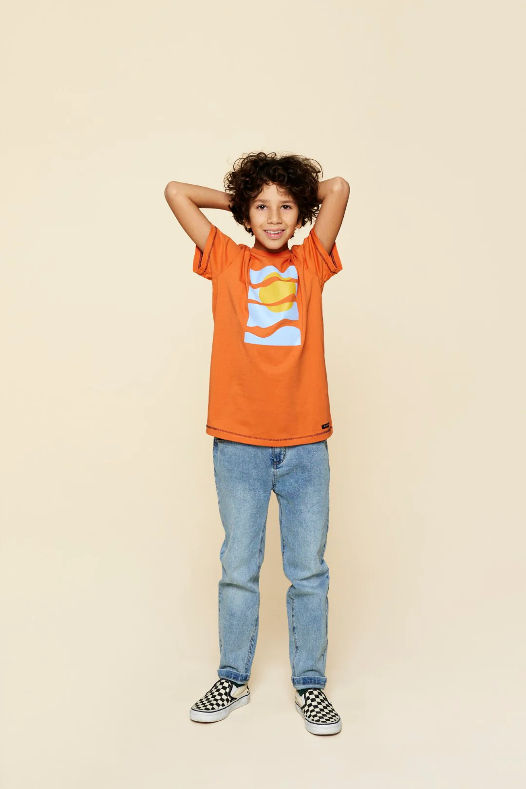 A Monday Sky T-shirt | Apricot Orange