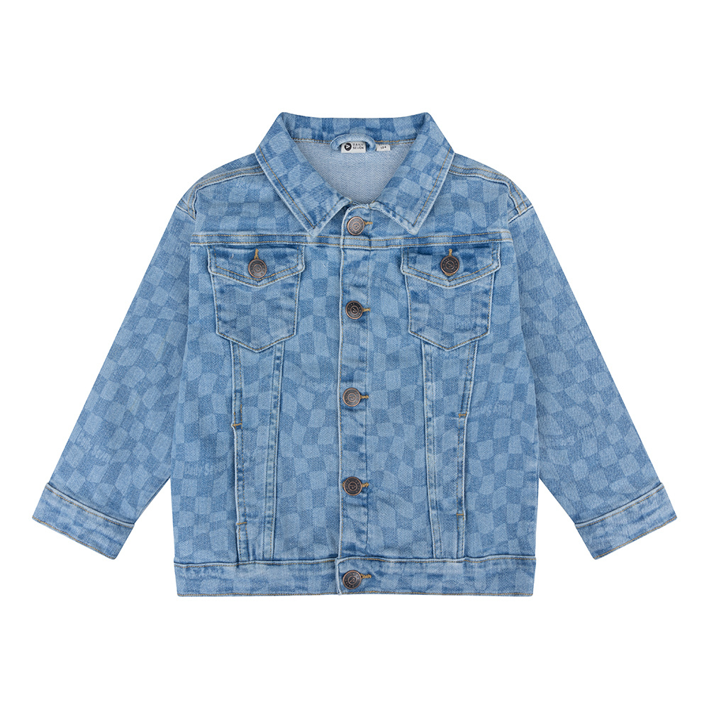 Daily Seven Oversized Printed Denim Jacket | Medium Denim