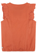 Daily Seven Singlet Ruffle Structure | Peach Melba