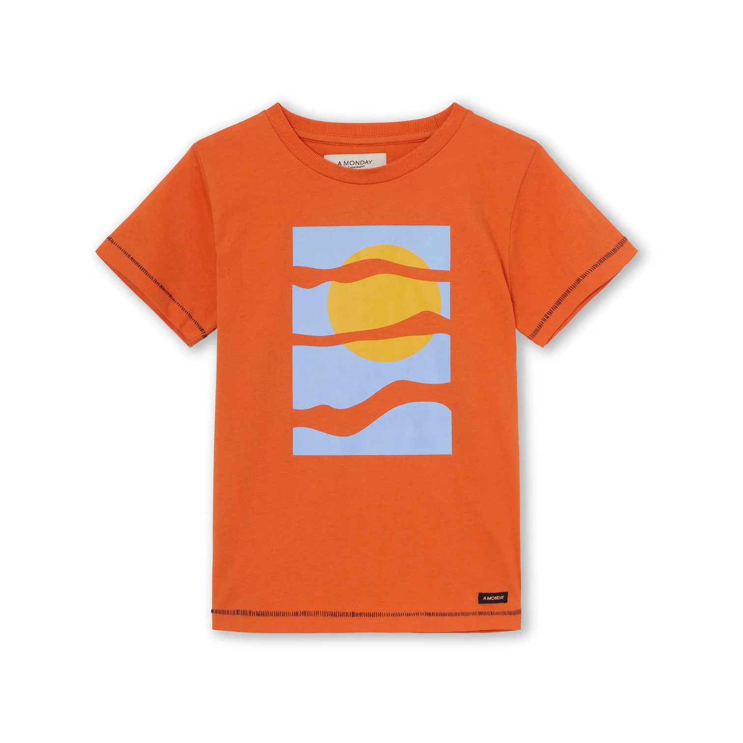 A Monday Sky T-shirt | Apricot Orange