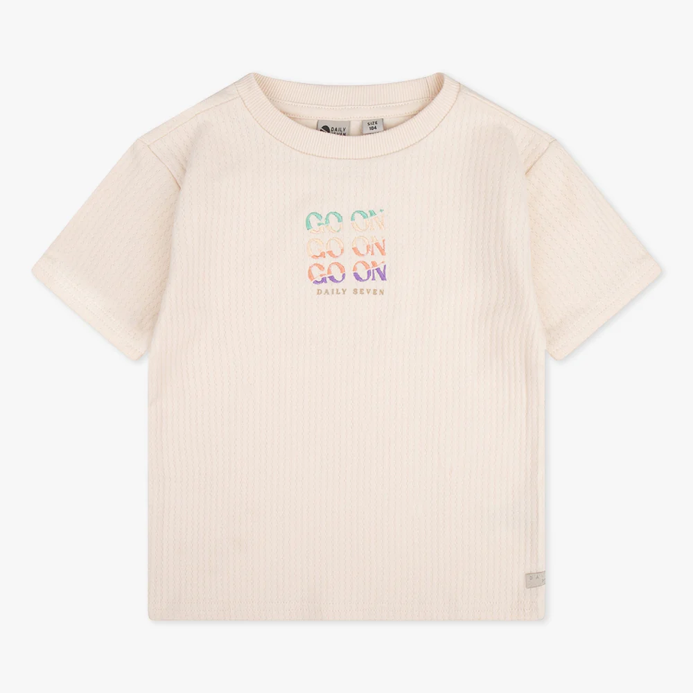 Daily Seven T-shirt Rib Go On | Sandshell