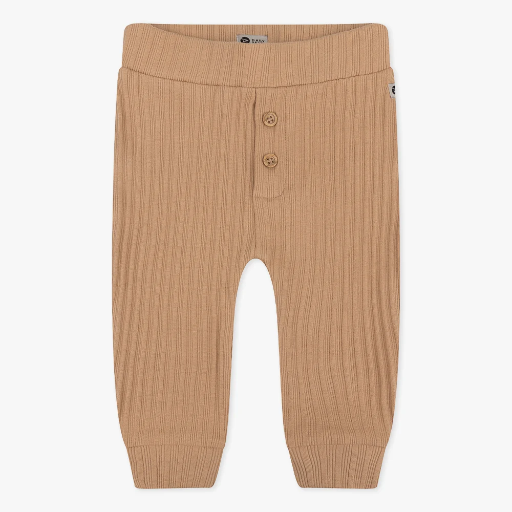 Daily Seven Organic Jog pants Rib | Camel Sand