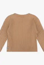 Daily Seven T-shirt longsleeve Wrap Rib | Camel Sand