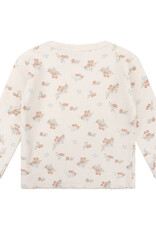 Daily Seven T-shirt Longsleeve Berry Print | Cream