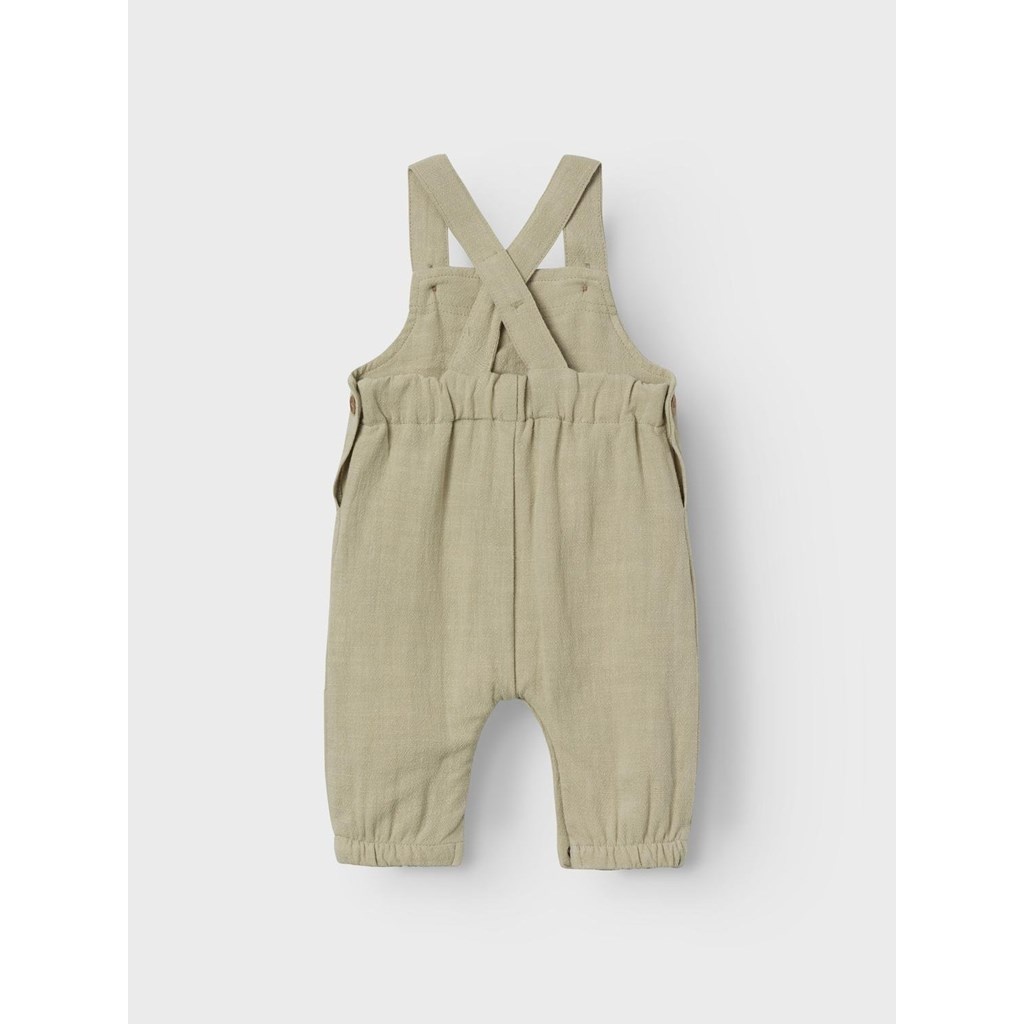 Lil Atelier Fin Loose Overall | Moss Gray