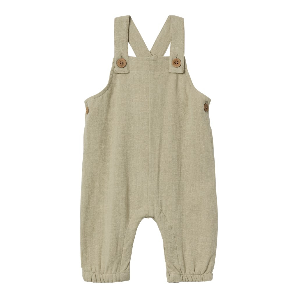 Lil Atelier Fin Loose Overall | Moss Gray