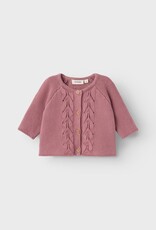 Lil Atelier Dora LS Loose Knit Card | Nostalgia Rose