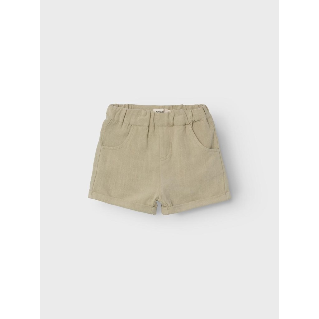 Lil Atelier Fin Loose Shorts | Moss Gray