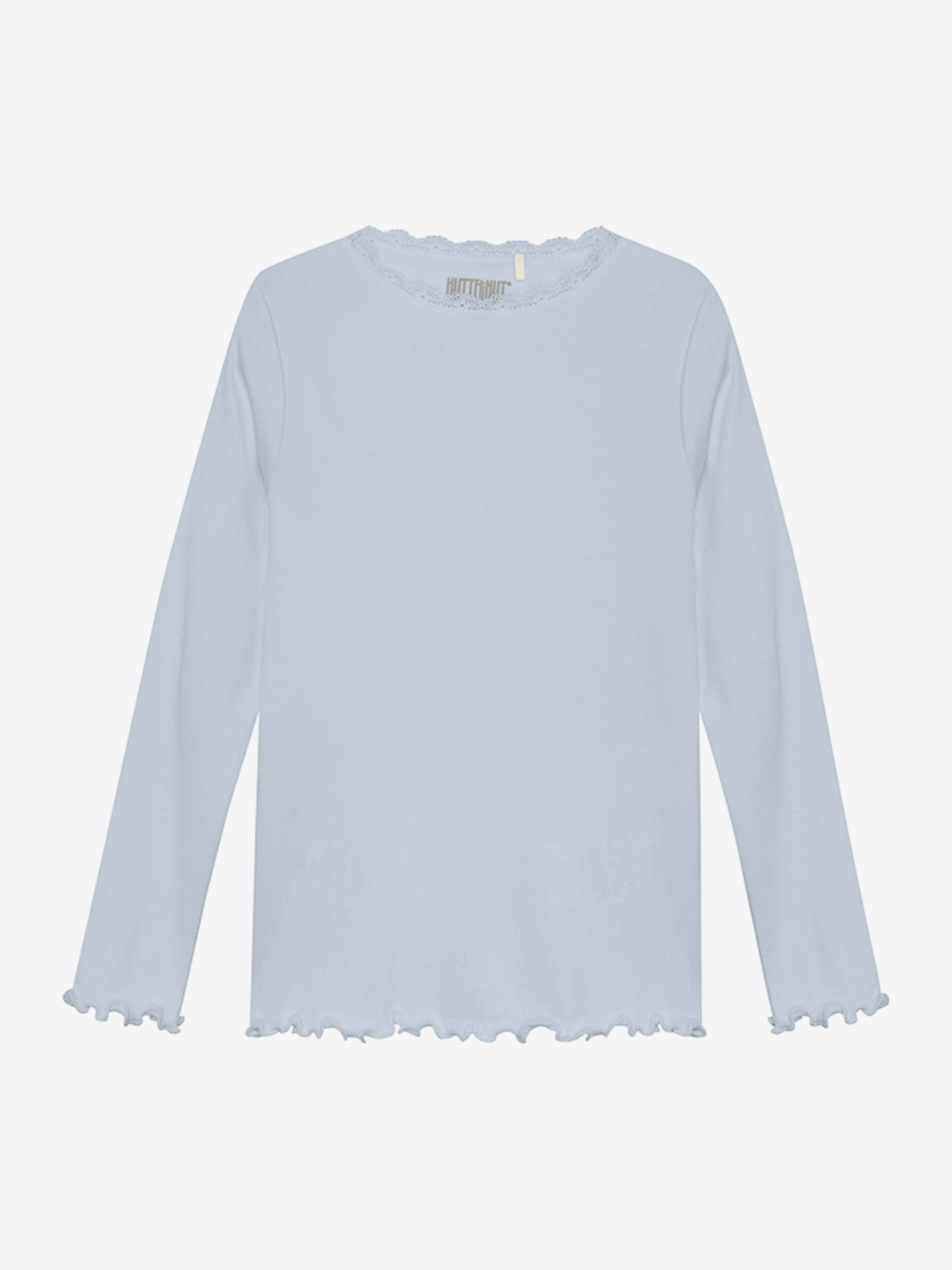 Huttelihut T-shirt LS Rib | Light Blue