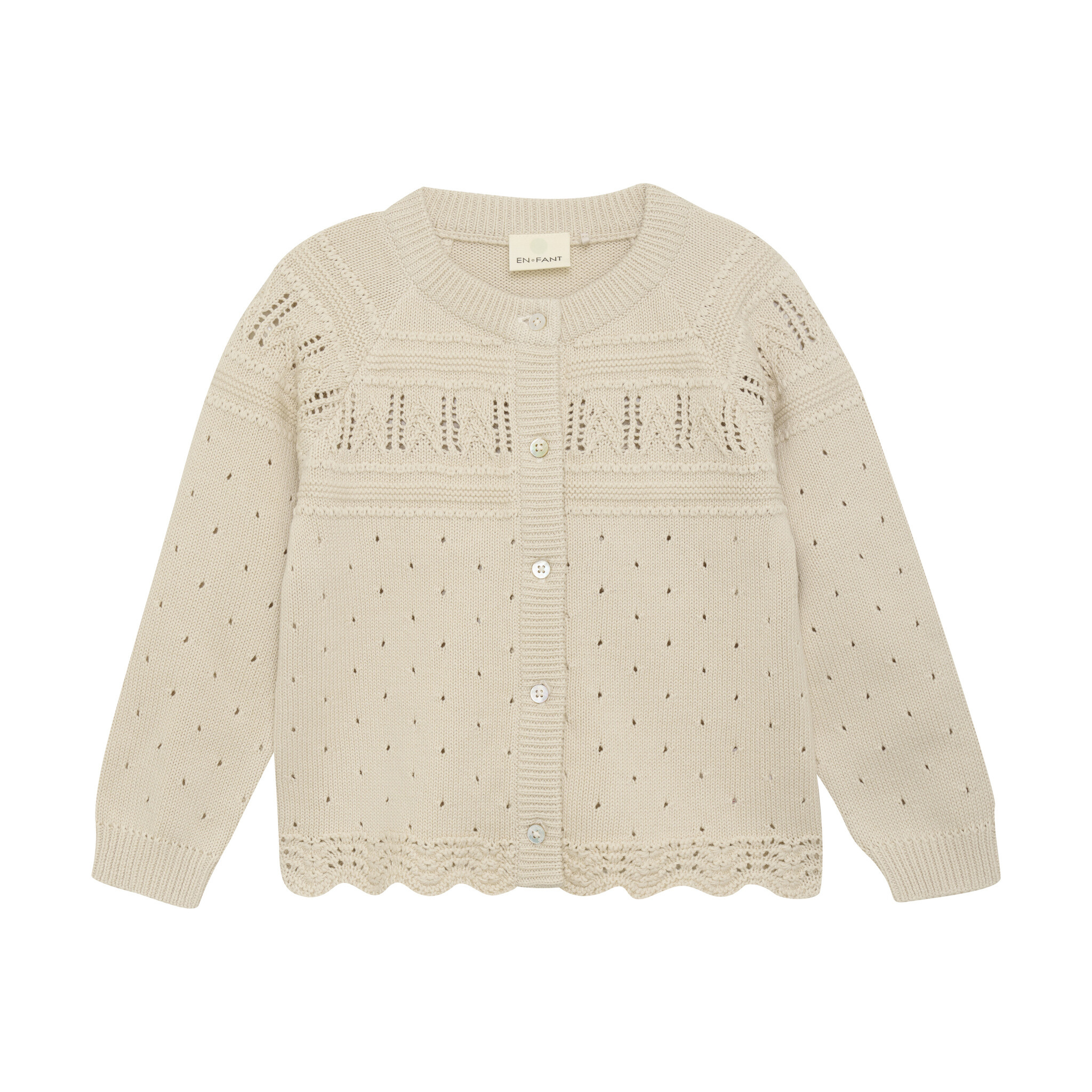 Enfant Cardigan Knit | Eggnog