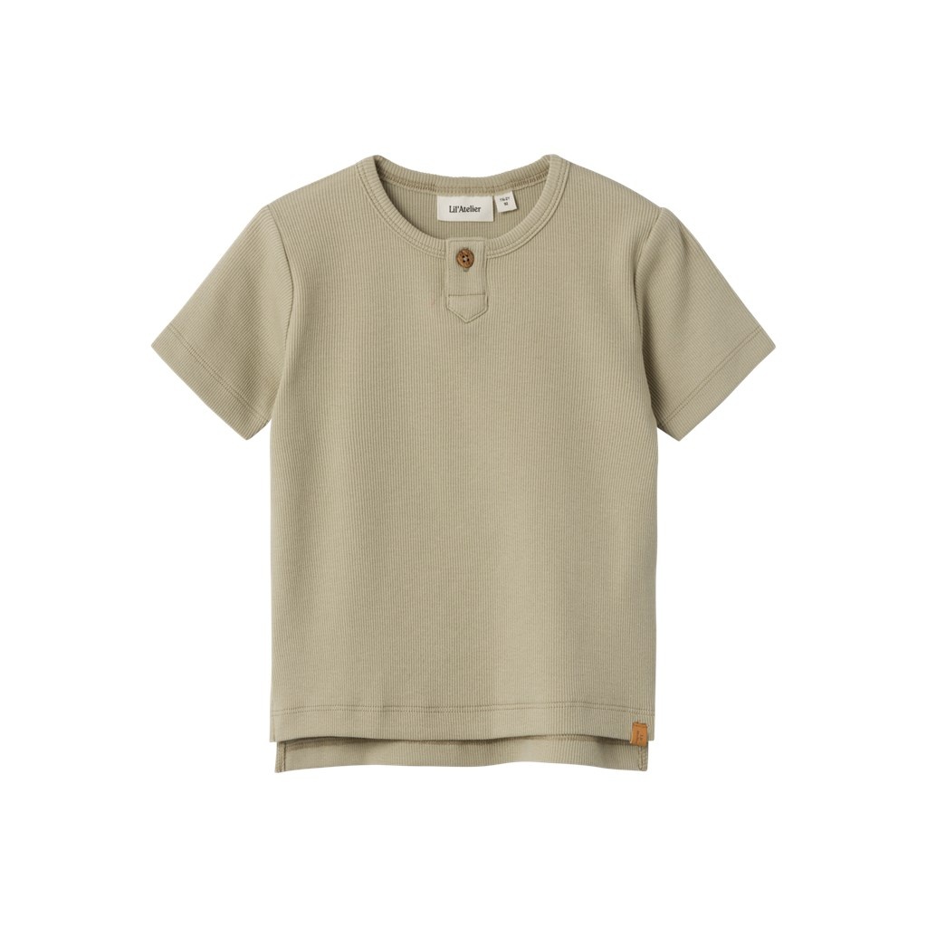 Lil Atelier Gago Fan SS Top Lil | Moss Gray