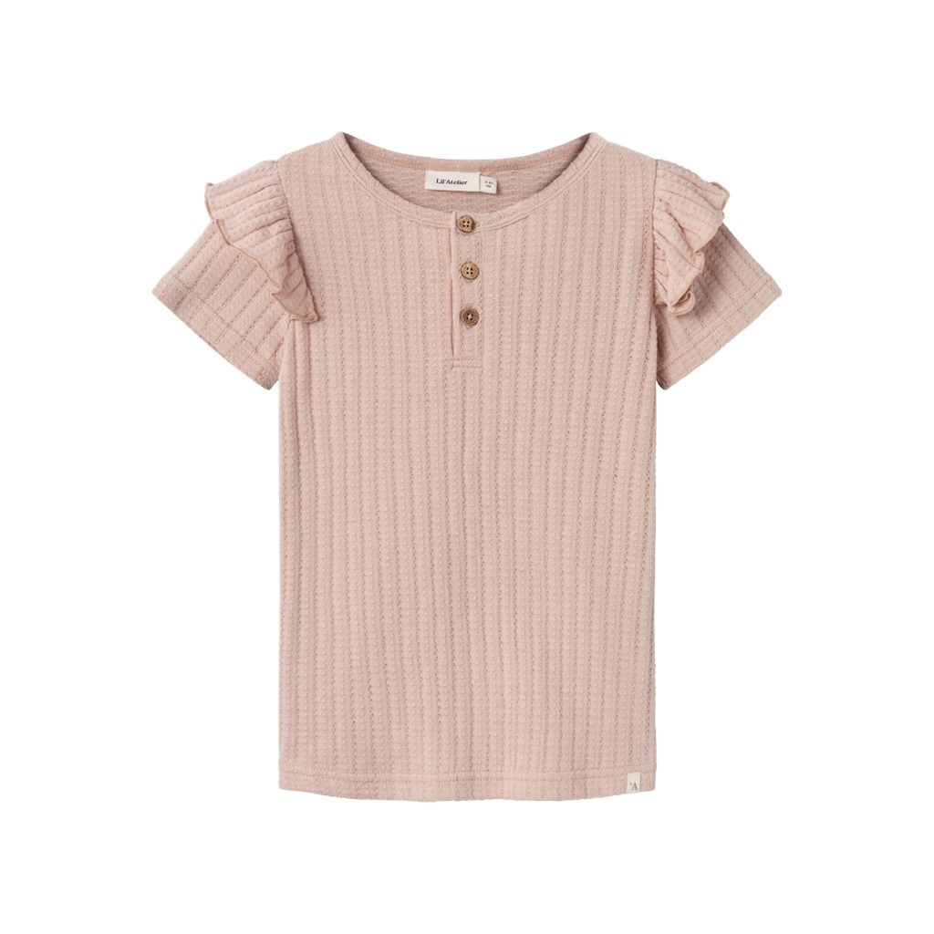 Lil Atelier Frida Slim Top | Rose Dust