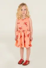 Lötie kids Dress Sleeveless Pockets Octopuses | Salmon Rose