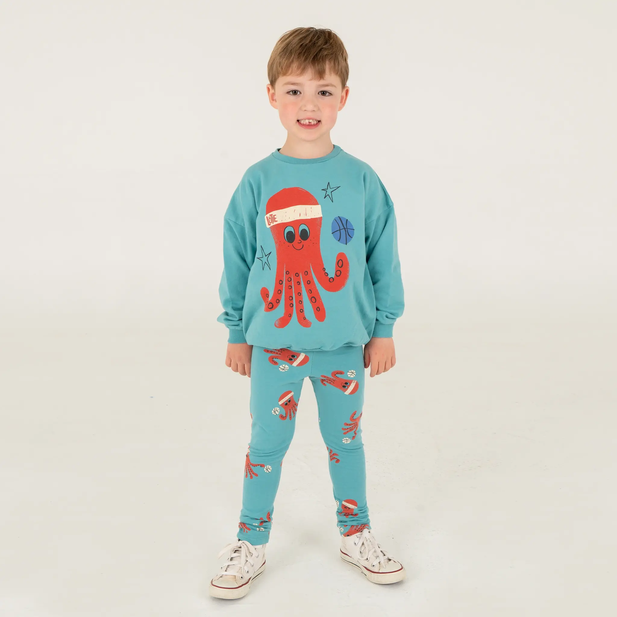 Lötie kids Sweatshirt Octopus | Pacific