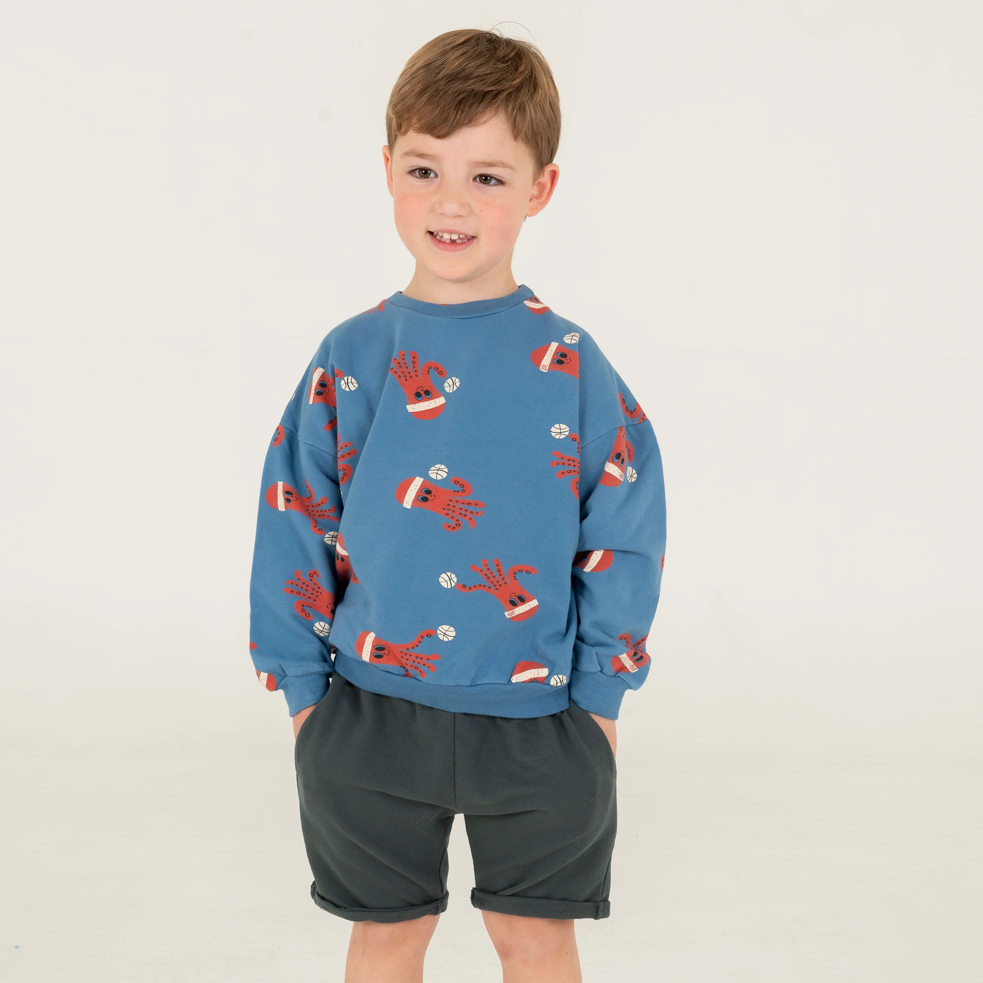 Lötie kids Sweatshirt Octopuses | Blue