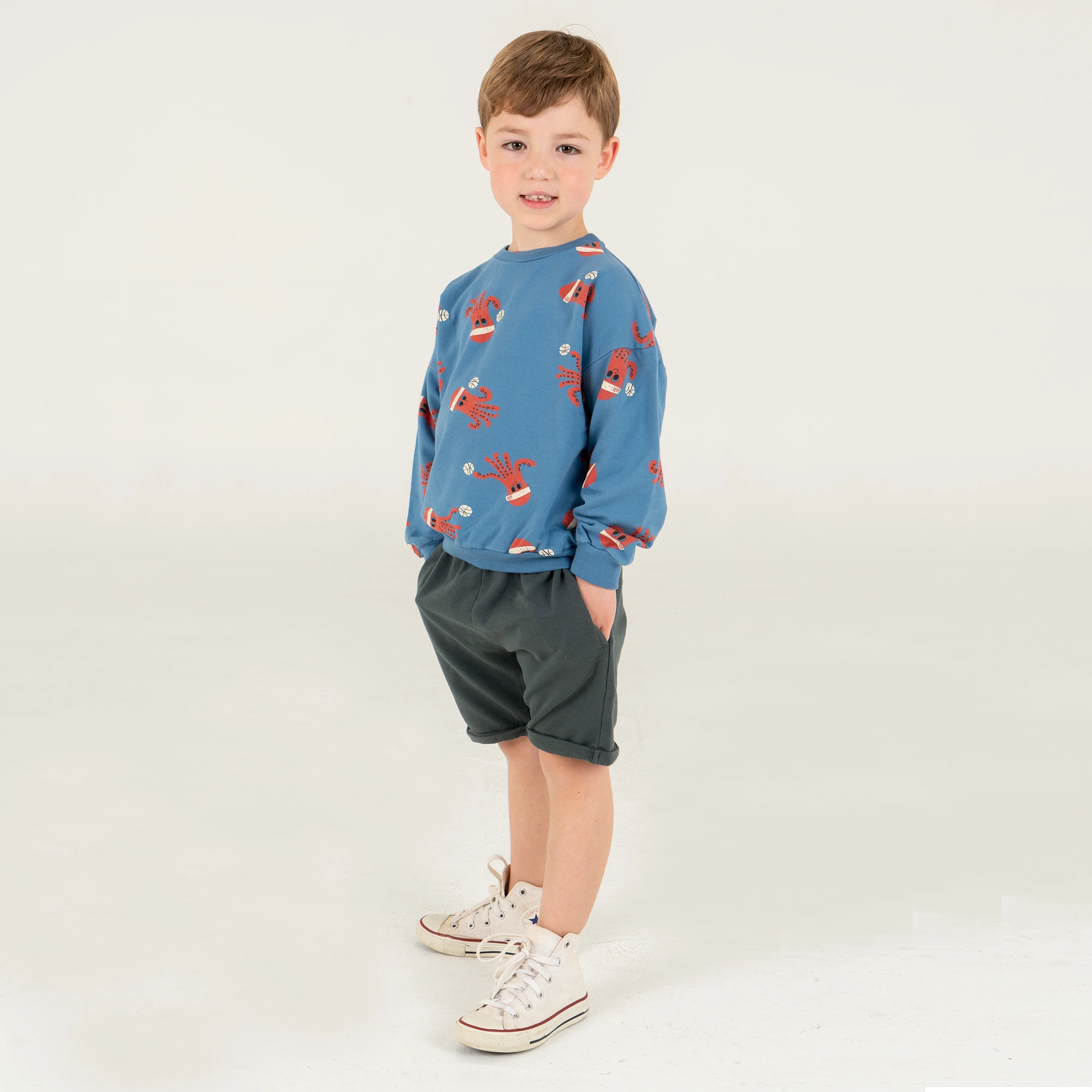 Lötie kids Sweatshirt Octopuses | Blue