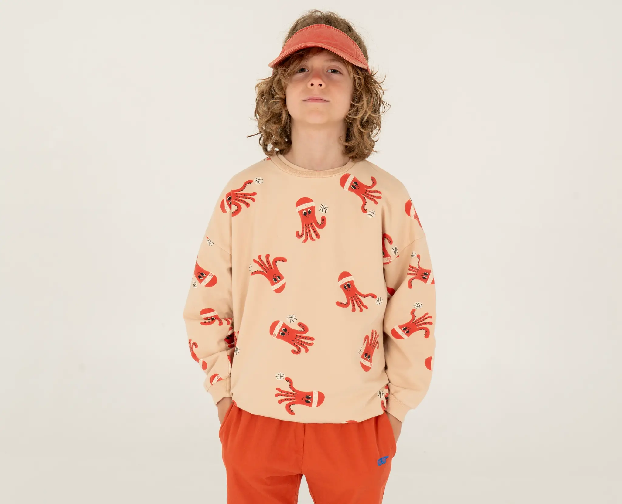 Lötie kids Sweatshirt Octopuses | Latte