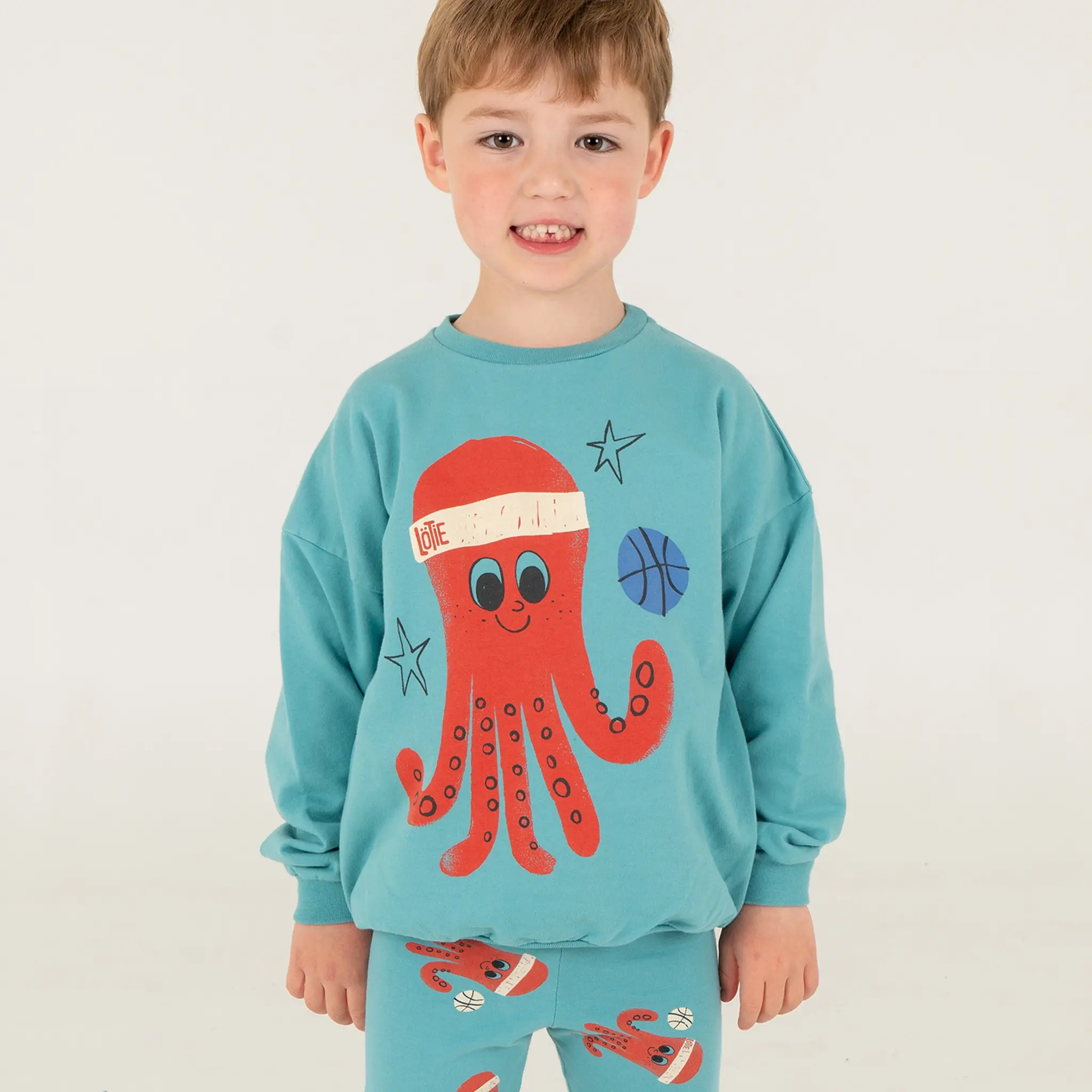 Lötie kids Sweatshirt Octopus | Pacific