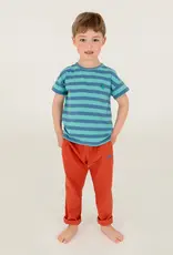 Lötie kids T-shirt Short Sleeve Stripes+Fish | Blue