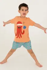 Lötie kids Retro T-shirt Octopus | Peach