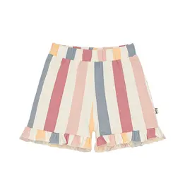 House of Jamie Ruffled shorts | Rainbow Stripes